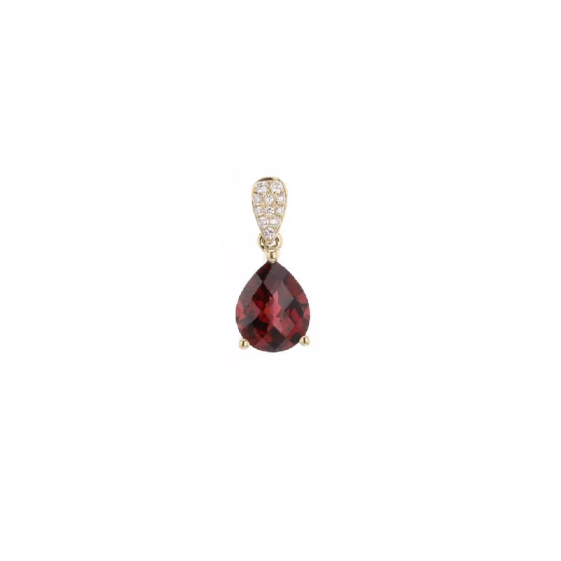 Exclusive Jewelry Discounts – Shop Now For Savings Garnet & Diamond Pendant | 10272091