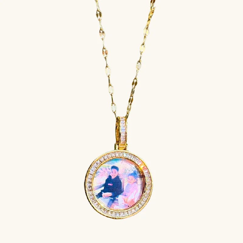 Get The Best Deals On Timeless Jewelry Pieces Gold Small Medallion Picture Necklace