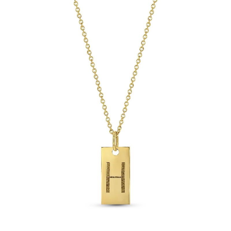 Luxury Jewelry At Unbeatable Discounts Initial Tag Necklace