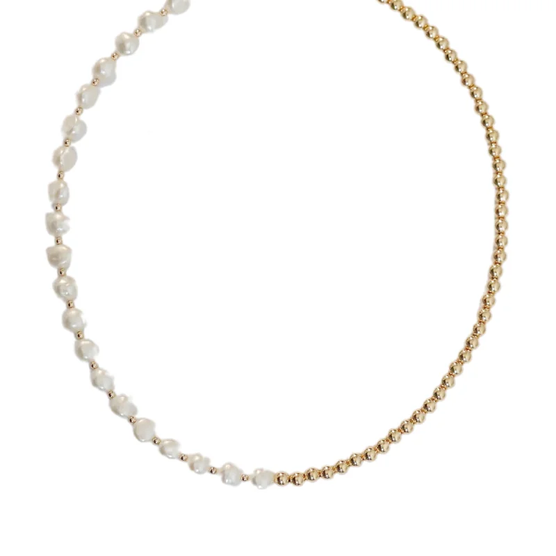 Affordable Elegance – Premium Jewelry At Special Prices "IVY" 14k gold-filled & pearl beaded Choker/Necklace