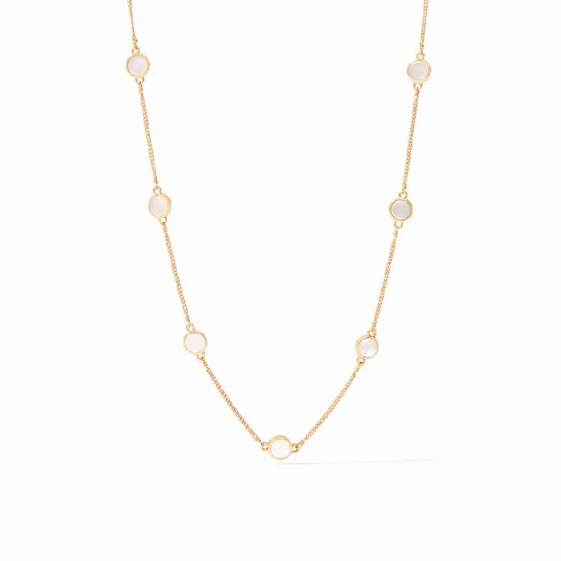 Modern Statement Jewelry For Bold Styling Julie Vos Valencia Delicate Station Necklace Modern Statement Jewelry For Bold Styling Julie Vos Valencia Delicate Station Necklace