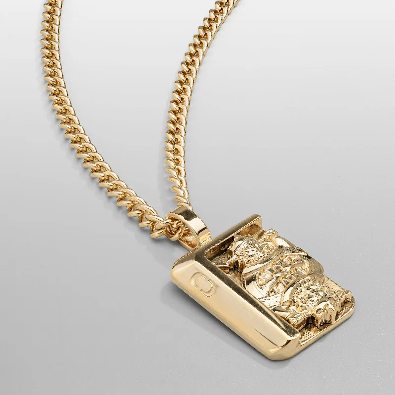 Accessorize For Less – Luxury Jewelry At Affordable Prices King's Card Pendant (Gold)