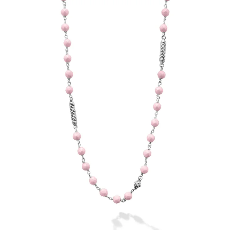 Limited-Time Jewelry Discounts – Shine Without The Splurge Lagos Caviar Icon Pink Ceramic Beaded Necklace Limited-Time Jewelry Discounts – Shine Without The Splurge Lagos Caviar Icon Pink Ceramic Beaded Necklace