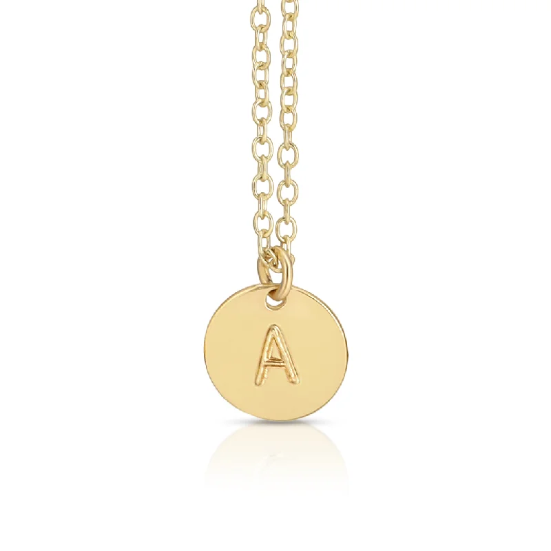 Clearance Sale On High-End Jewelry Collections Letter Disc Necklace