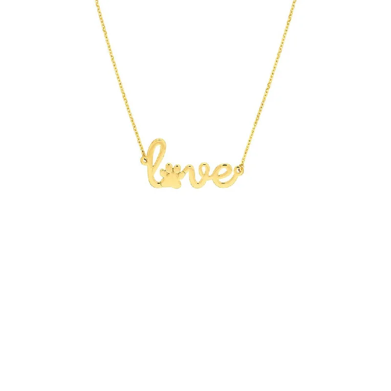 Elegant Necklaces And Bracelets At Limited-Time Offers Love Paw Print Necklace