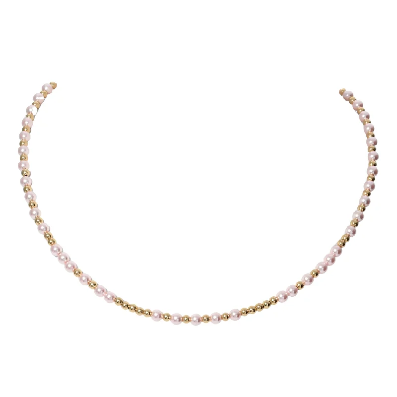 Unique Jewelry Designs Now At Discounted Rates "MELANIE" 14k gold-filled & pearl beaded Choker/Necklace