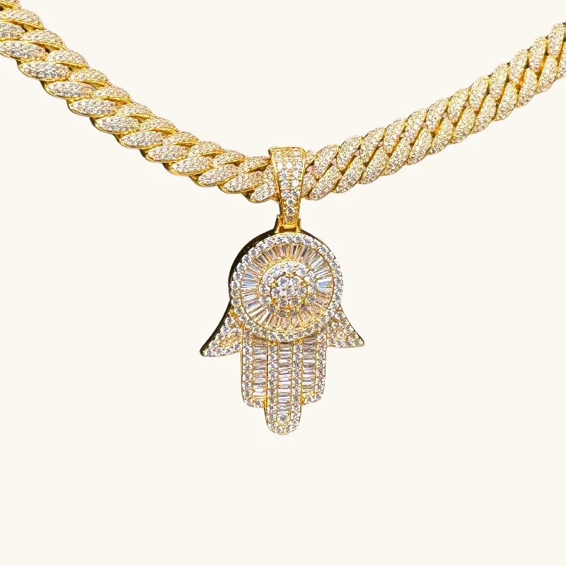 Trending Jewelry Now At Unbeatable Prices Men's Gold Hamsa Necklace