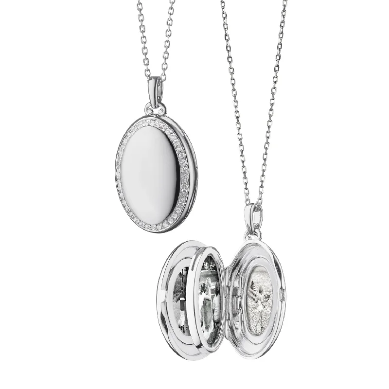 Seasonal Jewelry Clearance – Best Styles At The Lowest Prices Monica Rich Kosann Sterling Silver Four Image "Midi" Locket