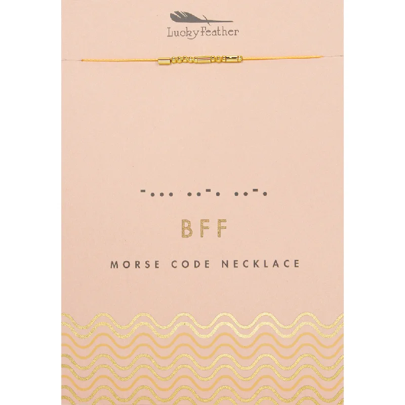 Grab Your Favorite Jewelry At The Lowest Prices Morse Code Necklace - BFF