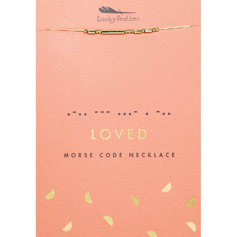 Flash Sale On Exquisite Jewelry – Don't Miss Out Morse Code Necklace - Loved