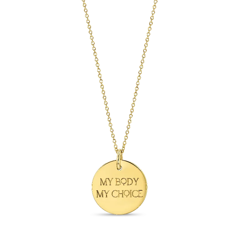 Exclusive Jewelry Offers – Shine For Less My Body My Choice Charm Necklace