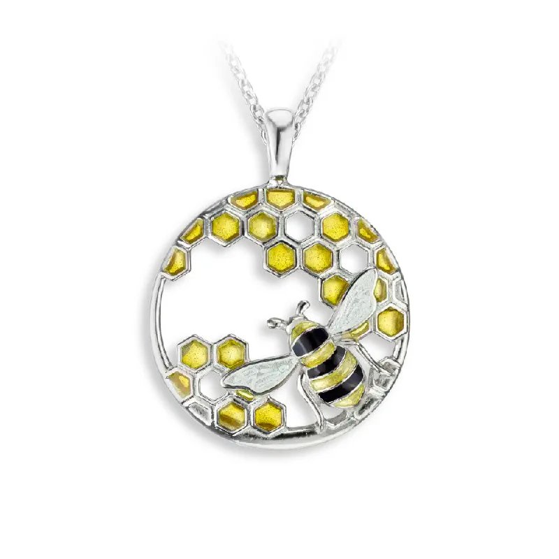 Your Dream Jewelry At Dream Prices – Shop Now Nicole Barr Enamel Honeycomb and Bee Necklace