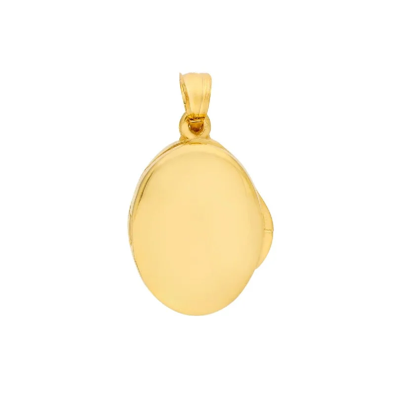 Affordable Glamour – Premium Jewelry For Less Oval Polished Locket Pendant