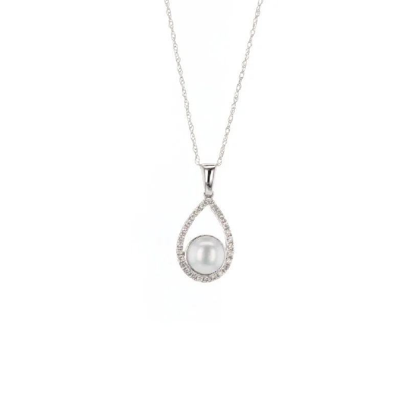 Grab Your Favorite Jewelry At The Lowest Prices Pear & Diamond Drop Pendant Necklace