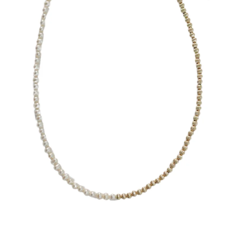 Get The Best Deals On Timeless Jewelry Pieces "PENELOPE" 14k gold-filled & pearl beaded Choker/Necklace