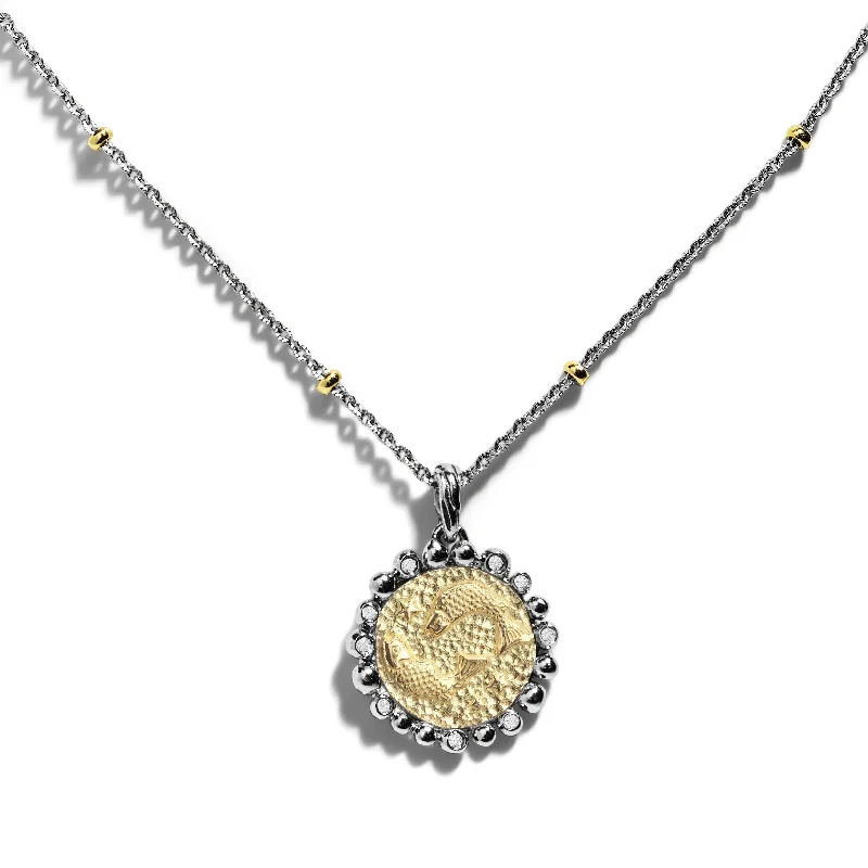 Exclusive Jewelry Bundles At Discounted Prices Pisces Zodiac Pendant with Diamonds