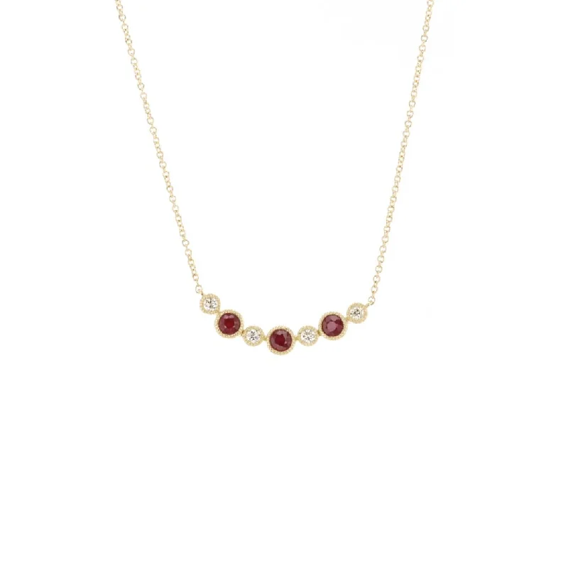 Jewelry Deals That Outshine The Rest Ruby & Diamond Necklace