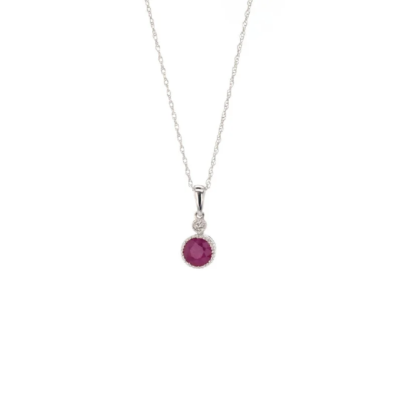 Personalized Jewelry Sale – Unique Gifts At Low Prices Ruby & Diamond Pendant Necklace