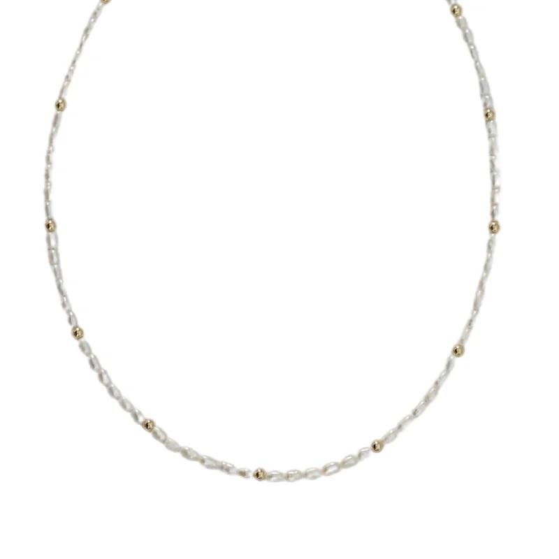 Holiday Jewelry Sale – Perfect Gifts At Great Prices "SARA" 14k gold-filled & pearl beaded Choker/Necklace