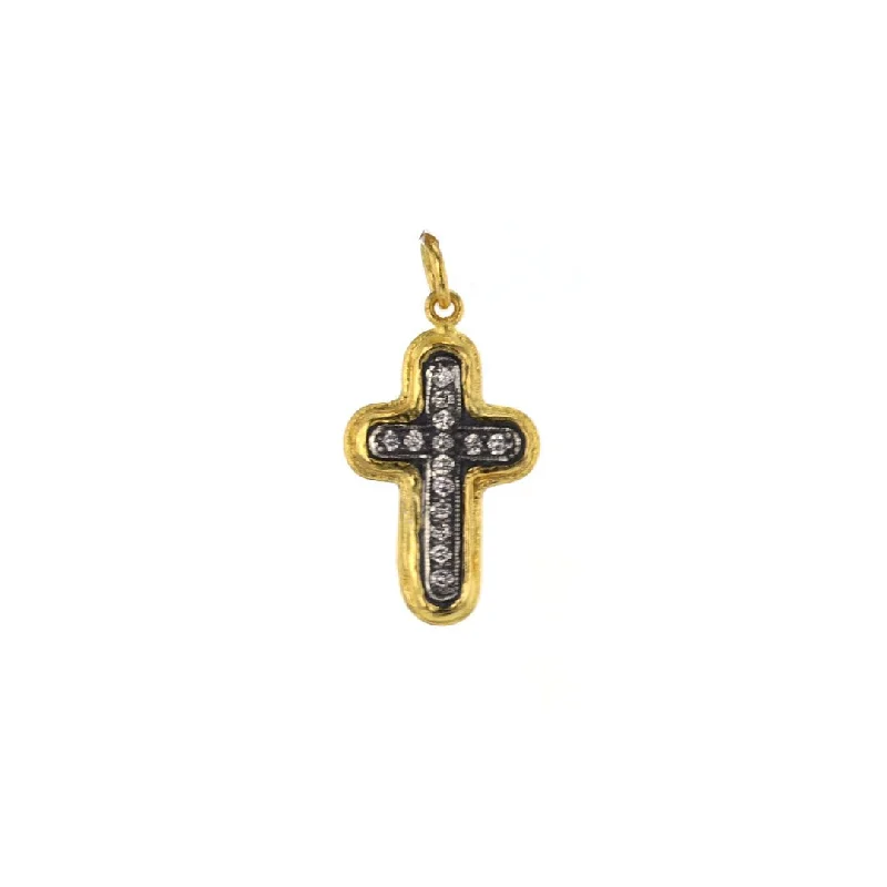 Modern Jewelry At Exclusive Discounts – Shop Today Silver & 24K Diamond Cross Pendant Modern Jewelry At Exclusive Discounts – Shop Today Silver & 24K Diamond Cross Pendant
