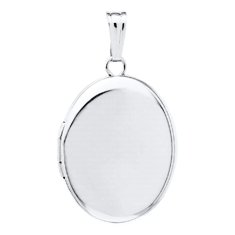 Personalized Jewelry Sale – Unique Pieces At Great Prices Sterling Silver Plain Oval Locket Necklace Personalized Jewelry Sale – Unique Pieces At Great Prices Sterling Silver Plain Oval Locket Necklace