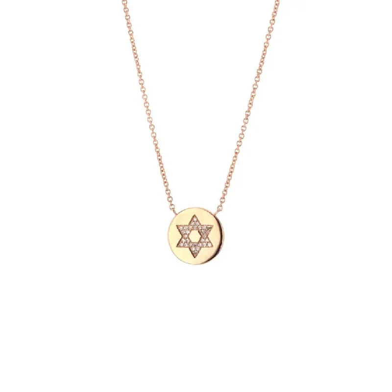 Waterproof Stainless Steel Jewelry For Lasting Beauty Star of David Diamond Necklace