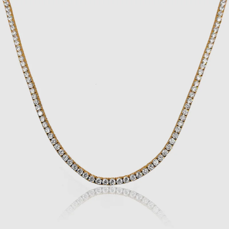 Shop Jewelry That Shines Without The High Price Tennis Chain (Gold) 3mm