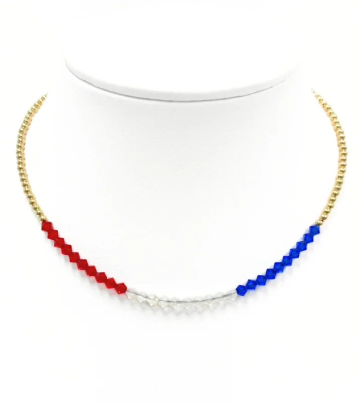 Timeless Jewelry Styles At Wallet-Friendly Prices "USA Crystal BAR" Choker