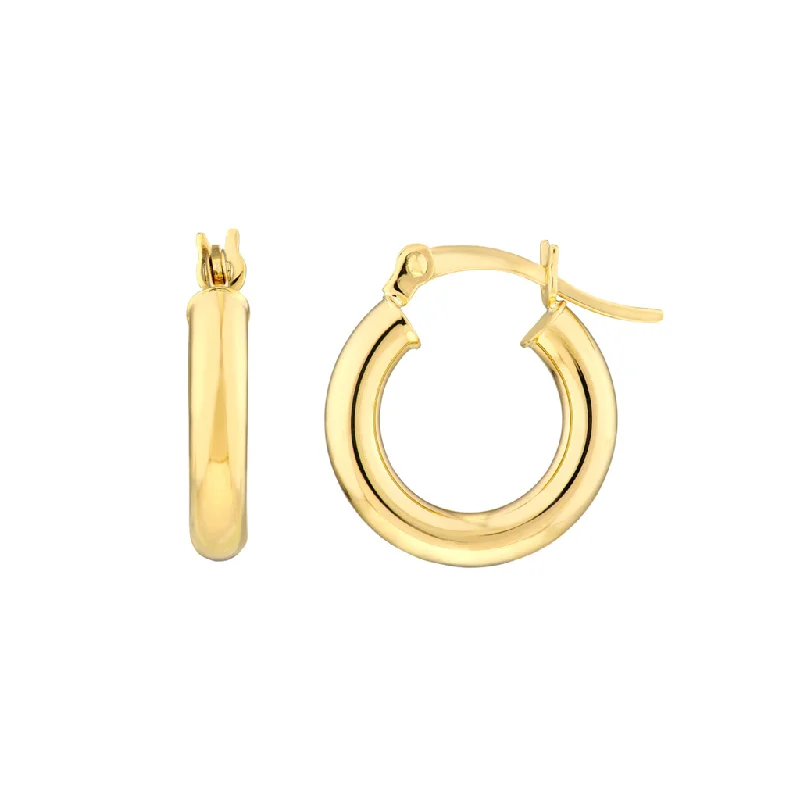 Jewelry Deals That Outshine The Rest 10K Yellow Gold 15mm Tube Hoop Earrings