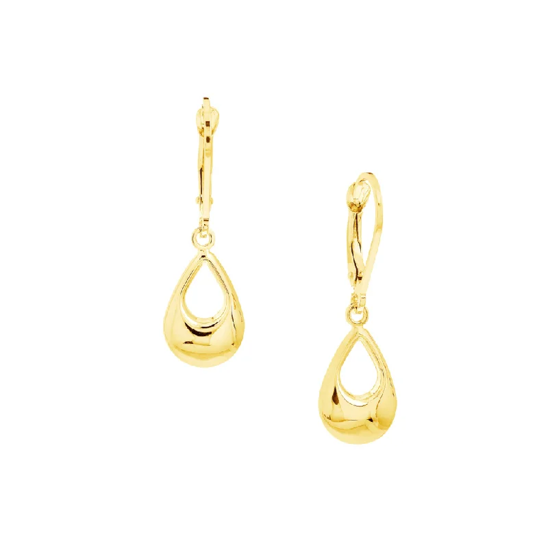 Jewelry Flash Sale – Stylish Designs At Unbeatable Rates 10K Yellow Gold Teardrop Lever Back Earrings