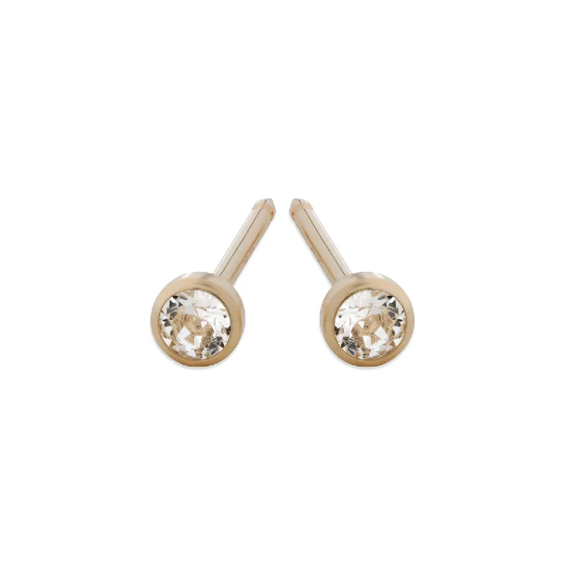 Timeless Jewelry At Special Discount Rates 14k Yellow Gold Zirconia Bezel Stud Earrings Timeless Jewelry At Special Discount Rates 14k Yellow Gold Zirconia Bezel Stud Earrings