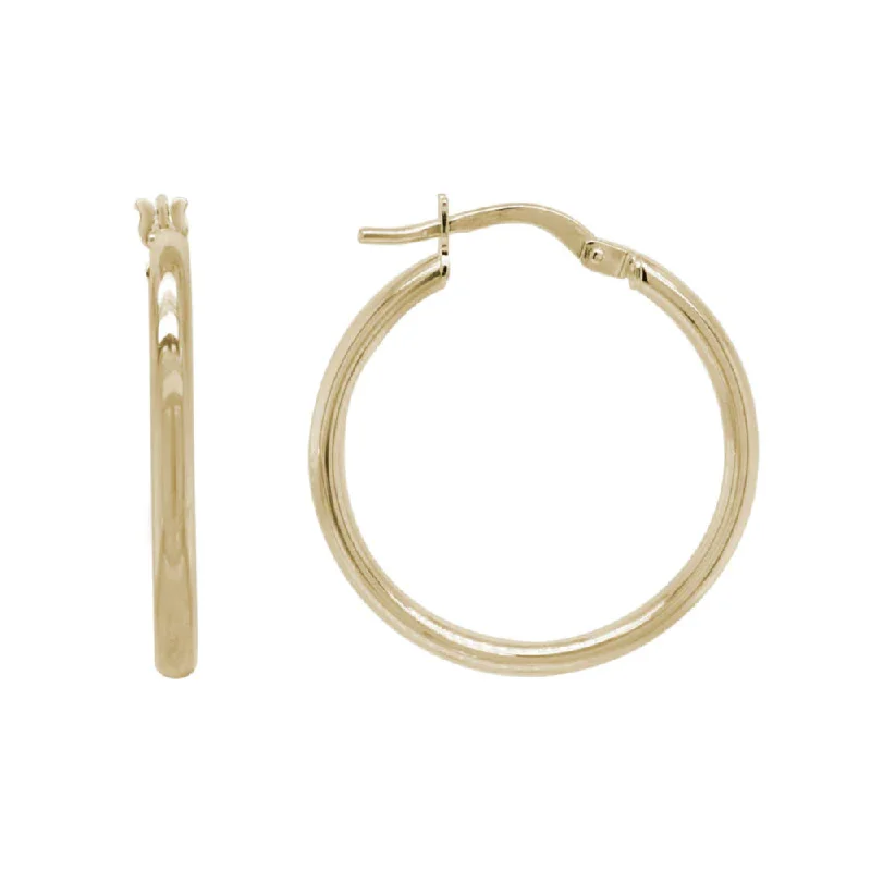 Affordable Gold-Plated Jewelry For Modern Fashion 14k Gold 20mm Hoop Earrings