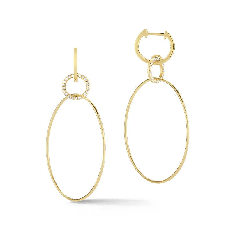 Affordable Luxury Jewelry For Every Occasion Interlocking Diamond Hoop Earrings