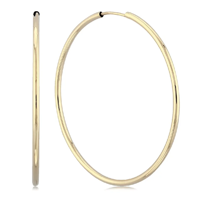 Elegant Jewelry Styles At Budget-Friendly Prices 14k Gold Endless Hoop Earrings