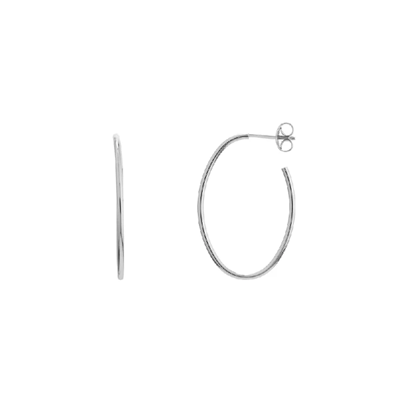 Premium Diamond Jewelry At Once-In-A-Lifetime Discounts 14k Gold Oval Hoop Earrings