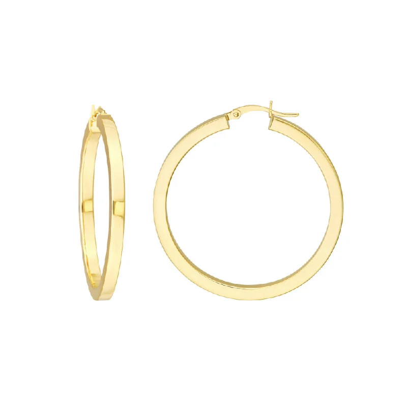 Personalized Jewelry Sale – Meaningful Gifts At Great Prices 14k Gold Square Tube Hoop Earrings