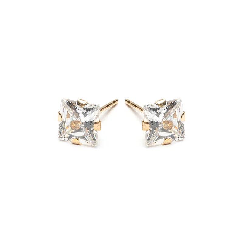 Unmissable Jewelry Sale – Shop Before It's Too Late 14k Yellow Gold Stud Earrings 5mm Square Zirconia Unmissable Jewelry Sale – Shop Before It's Too Late 14k Yellow Gold Stud Earrings 5mm Square Zirconia