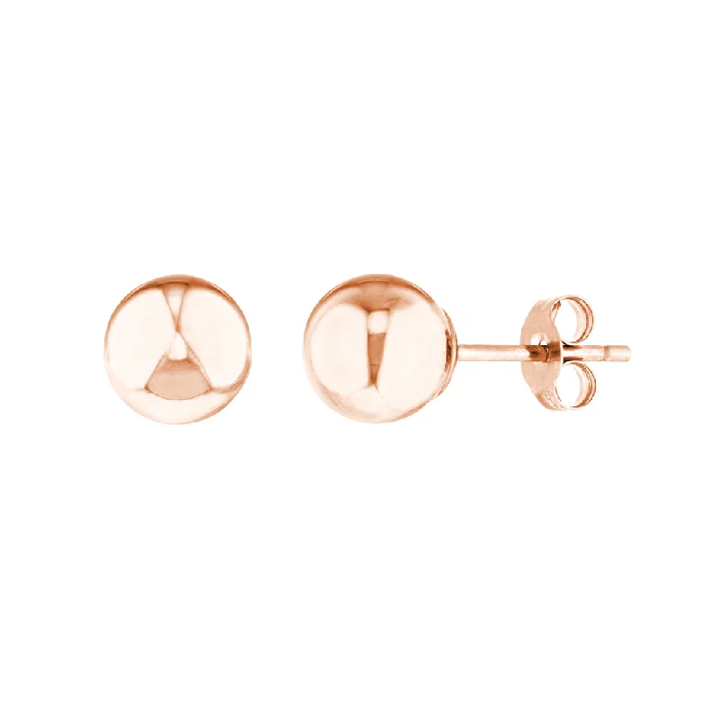 Unmissable Jewelry Clearance – Final Reductions 14K Rose Gold 7mm Ball Earrings