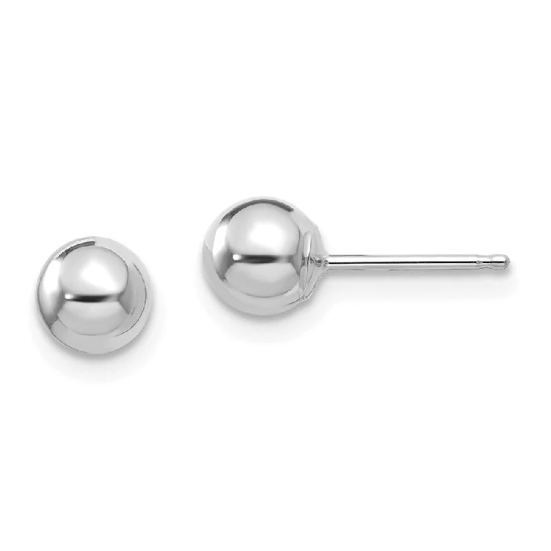 Exclusive Jewelry Sale – Limited-Time Discounts 14k White Gold 5mm Polished Ball Silicone Push Back Stud Earrings Exclusive Jewelry Sale – Limited-Time Discounts 14k White Gold 5mm Polished Ball Silicone Push Back Stud Earrings