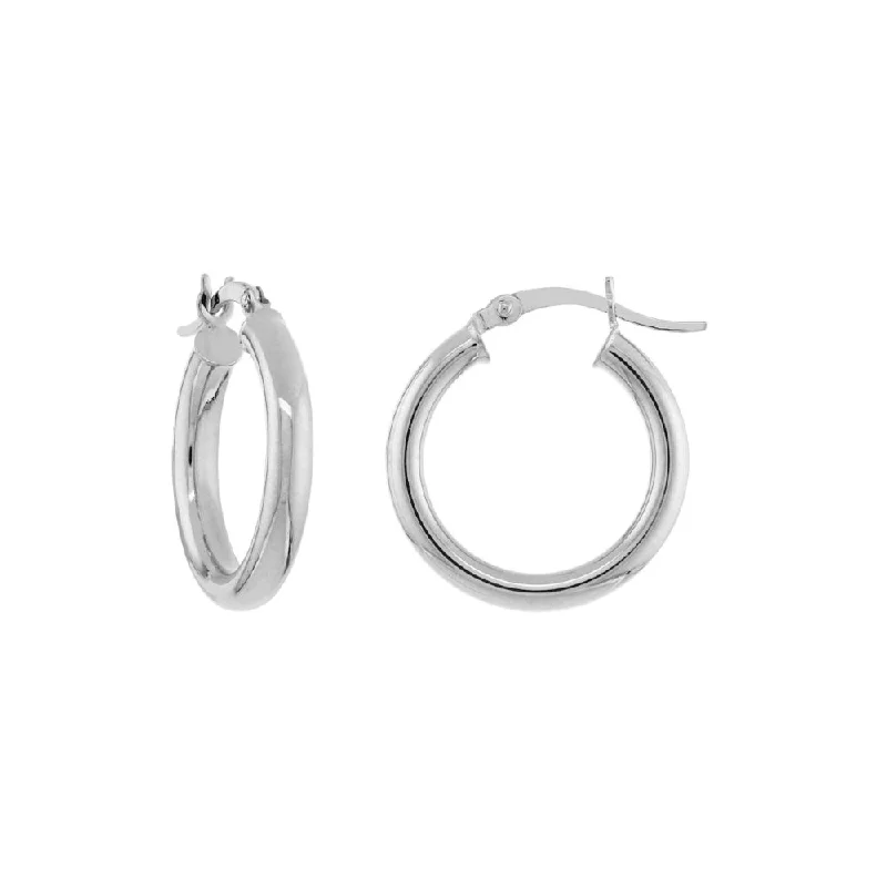Shop Jewelry That Shines Without The High Price 14k White Gold Hoop Earrings