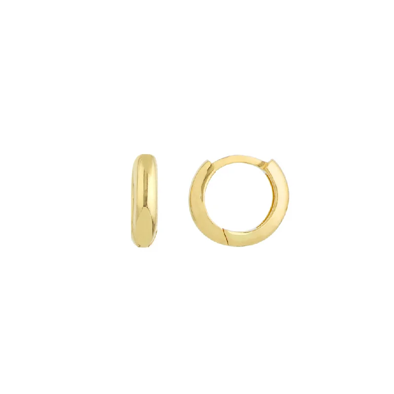 Grab Stylish Jewelry Before The Sale Ends 14K Yellow Gold Baby Huggie Earrings