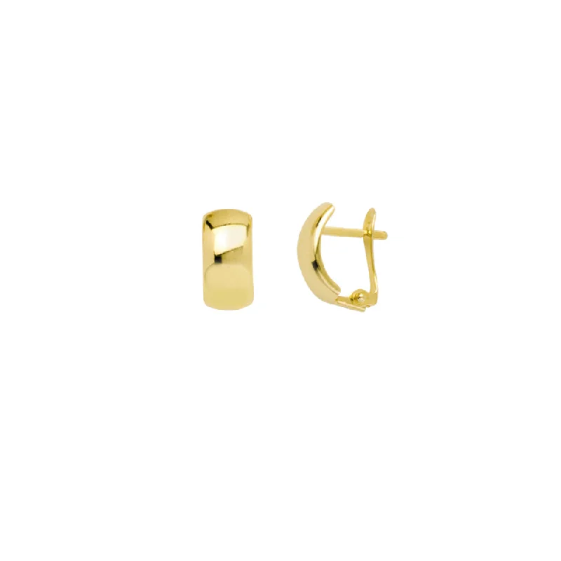 Timeless Beauty, Unbeatable Deals – Jewelry Sale On 14k Yellow Gold Curve Earrings