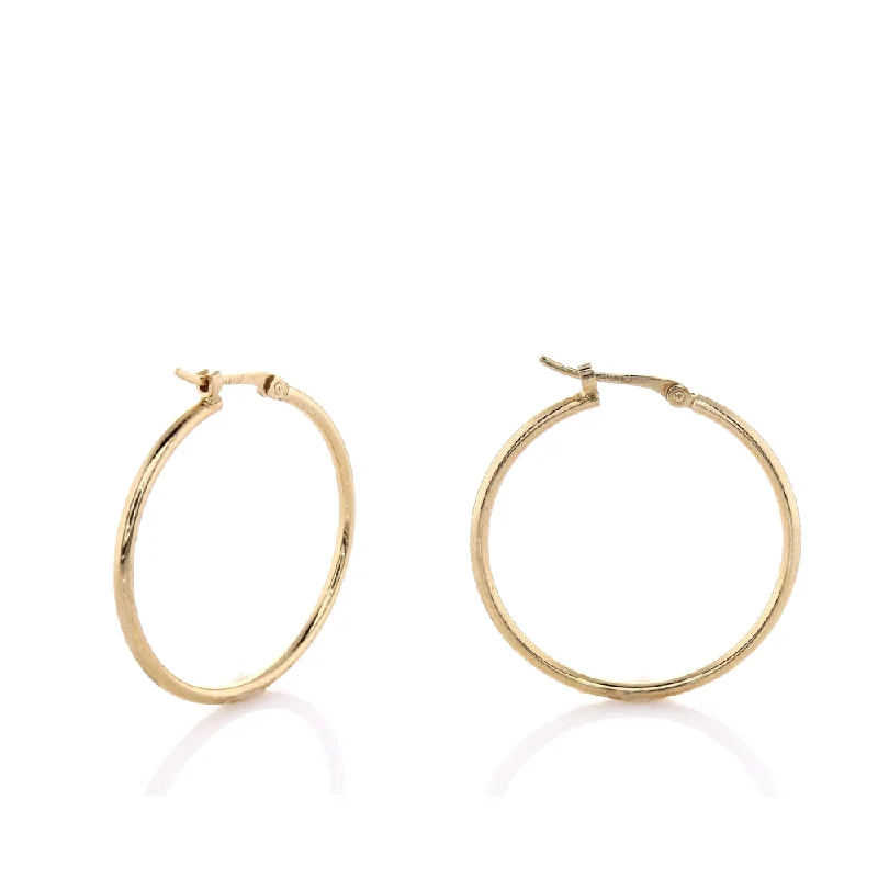 Exclusive Jewelry Discounts – Shop Now For Savings 14k Yellow Gold Hoop Earrings