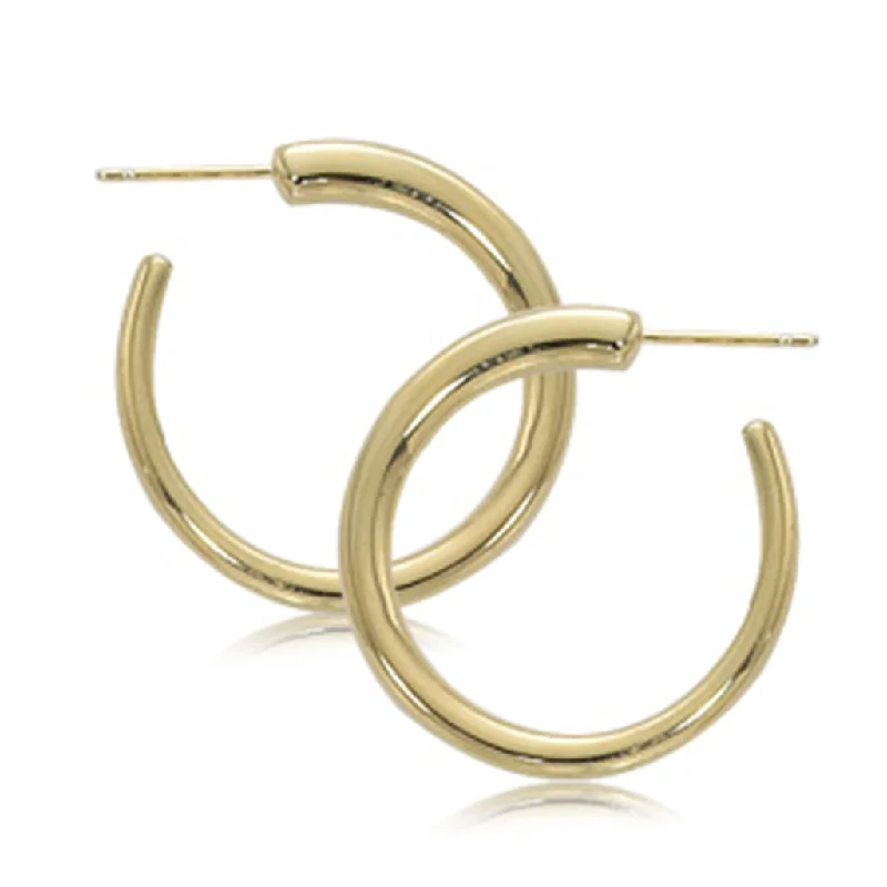 Huge Savings On Timeless Jewelry Collections 14K Yellow Gold Medium Hoop Earrings With Post