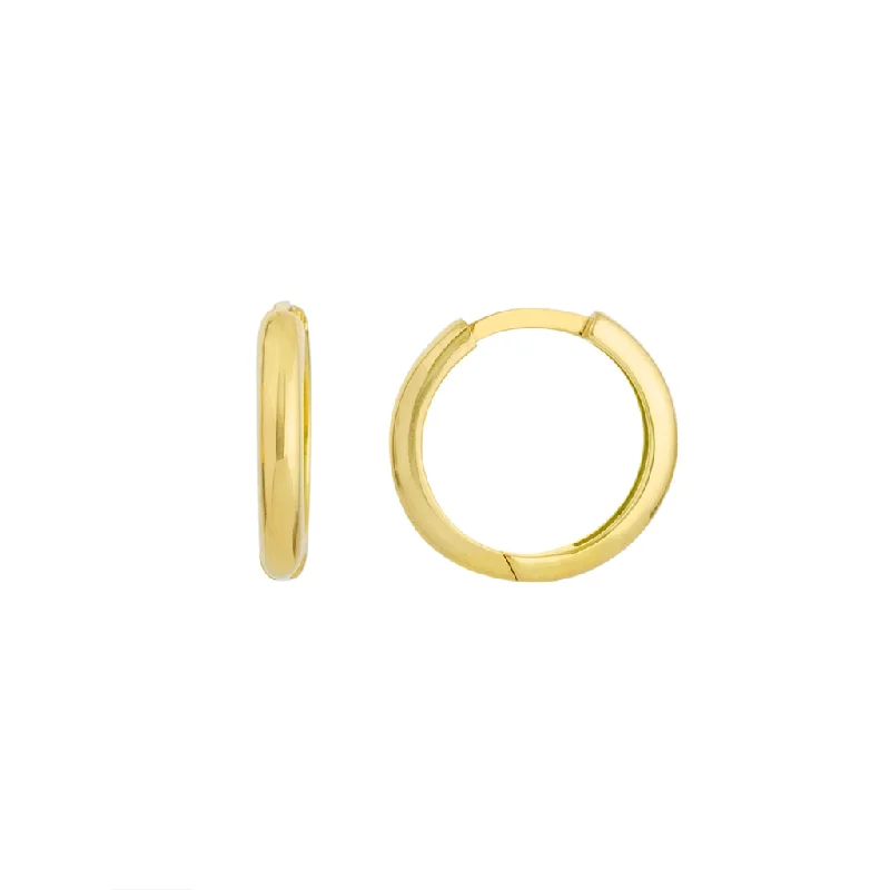 Shine Bright With Our Special Jewelry Promotions 14K Yellow Gold Medium Huggie Earrings