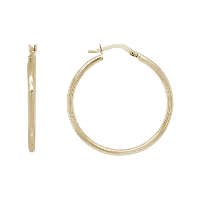 Dainty Floral Jewelry For Feminine Elegance 14kt Gold Hoop Earrings