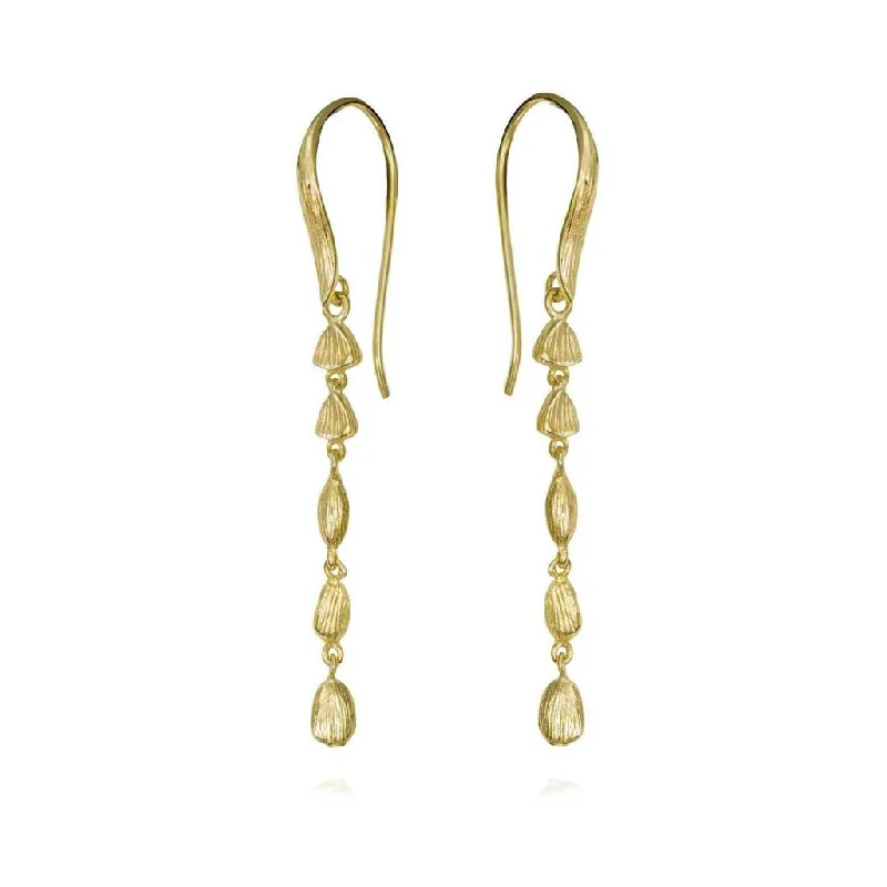 Exclusive Jewelry Sale – Limited-Time Discounts 18K Yellow Gold Vermeil Nugget Dangle Earrings