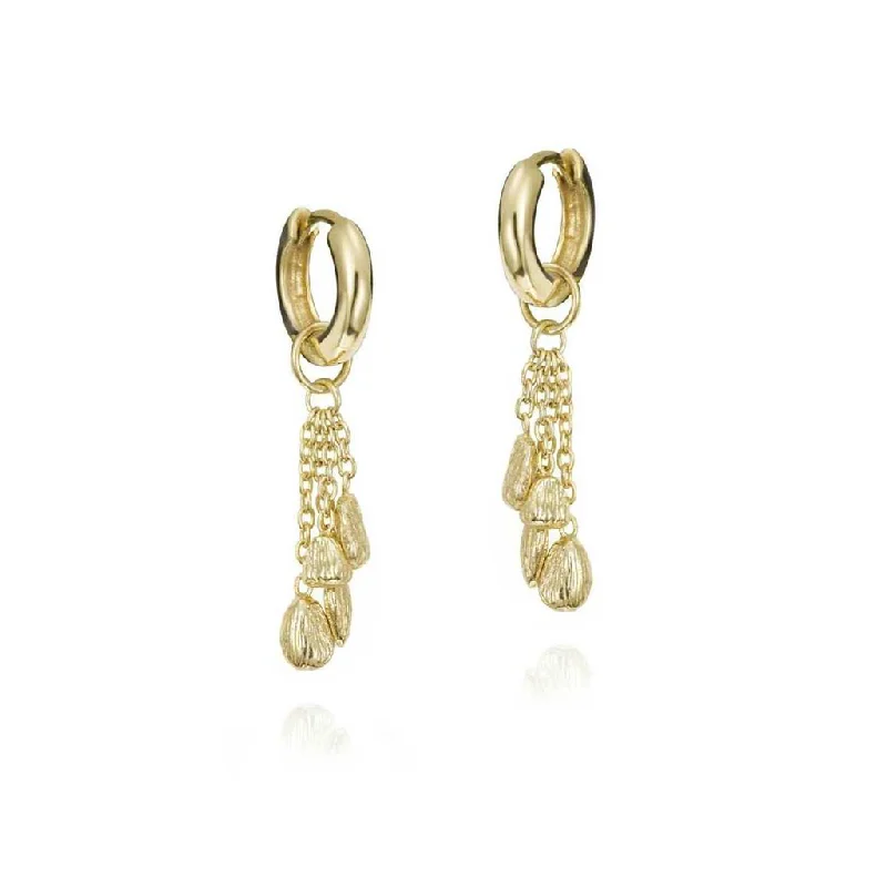 Luxury Jewelry Now At Special Promotional Rates 18K Yellow Gold Vermeil Tassel Earrings