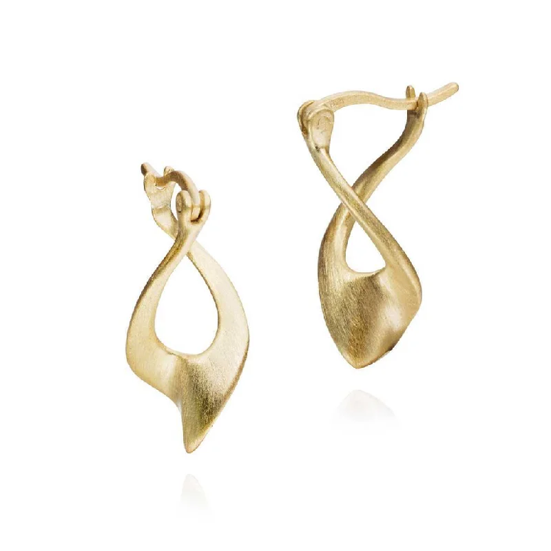 Get The Best Deals On Timeless Jewelry Pieces 18K Yellow Gold Vermeil Twist Hoop Earrings