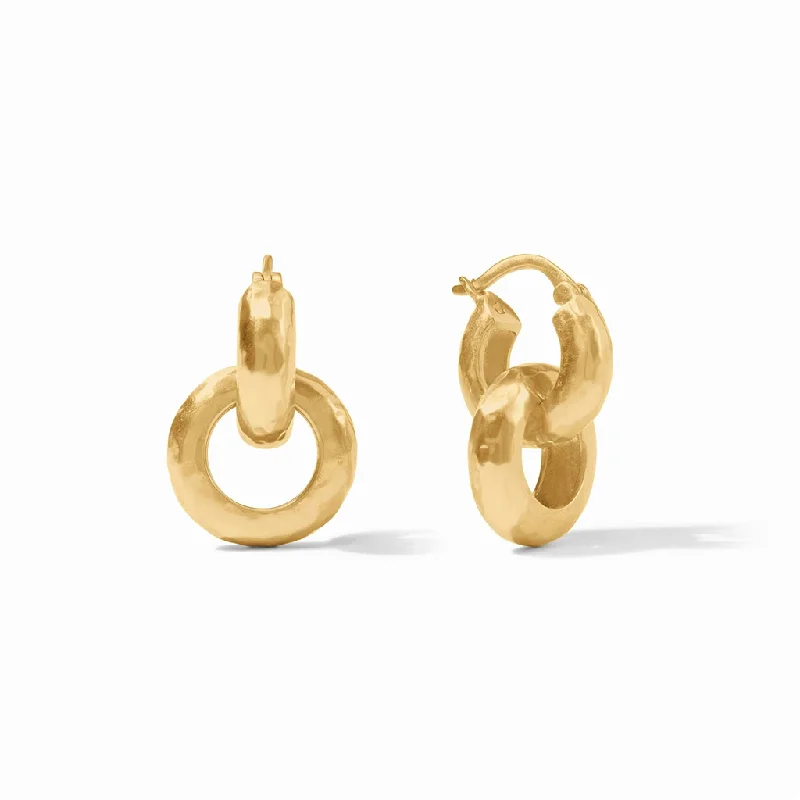 High-End Sparkle, Low-End Prices – Jewelry Sale Live 24K Yellow Gold Overlay 'Catalina' 2-In-1 Earring